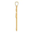 thumbnail image 2 of 14k Yellow Gold Cross Pendant Charm - 32mm x 17mm, 2 of 4