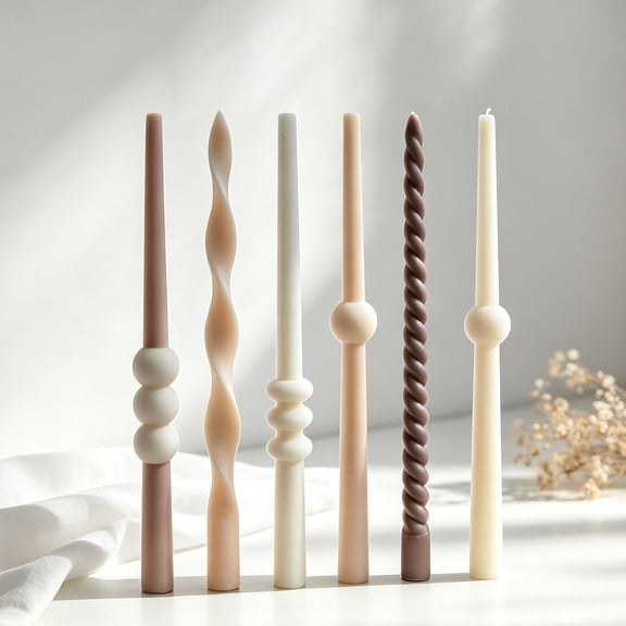 JDH Silicone Pillar Cylinder Candle Mold Long Non-Stick Mold for DIY Soy Wax Candles, Soap & Resin Casting