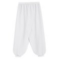 thumbnail image 5 of iixpin Belly Dance Harem Pants for Girls Classic Tribal Arabic Princess Halloween Trousers Palazzo Bloomers White 16, 5 of 6