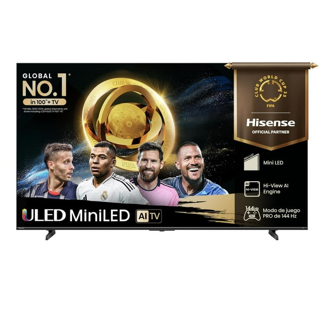Televisión Hisense 65 Pulgadas Mini-LED Smart Fire TV UHD 4K con Control por Voz y Modo de Juego Pro
