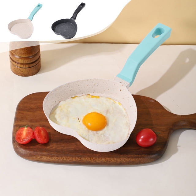 Sartén para tortilla antiadherente | Sartén pequeña Maifan Coating | Aleación de aluminio | Mango largo Cool Grip | Lazo de almacenamiento colgante | Inicio Campfire Cocina versátil | 28x16x2cm