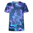 thumbnail image 5 of LSLJS T-shirt Homme Imprimé Abstrait 3D Manches Courtes Col Rond Mode Décontracté Quotidien Vacances T-shirt Haut Blouses, Chemises Athlétiques & T-Shirts Cadeaux pour Hommes, 5 of 5