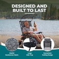 thumbnail image 4 of Bliss Hammocks 30" Wide Zero Gravity Chair W/ Canopy, Drink Tray, & Pillow (Platinum Fern), 4 of 12