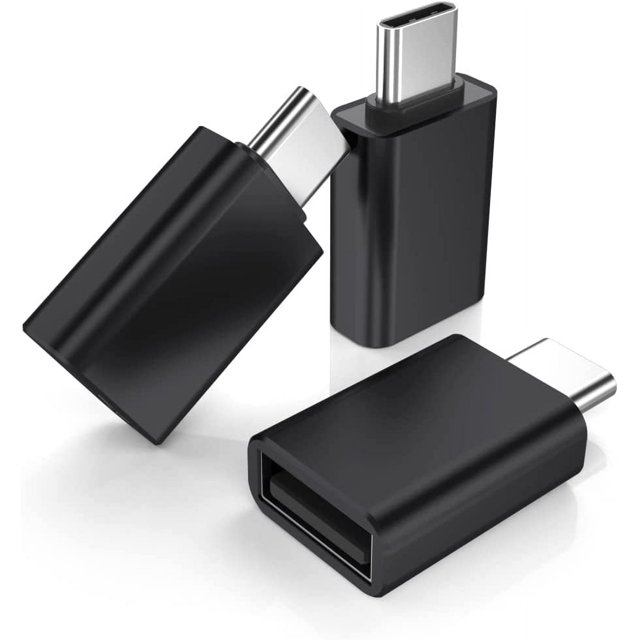Adaptador USB C macho a USB 3.0 hembra, paquete de 3, convertidor Thunderbolt 3 tipo C OTG para MacBook Pro 2022, iPad Mini 6 Air 4 5 generación, Surface Go, Microsoft Galaxy Note S23 23 S20 S22 Plus Ultra Excelente Rendimiento