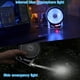 thumbnail image 5 of efluky Mini ventilador de escritorio de 3 velocidades, funciona con pilas recargables con luz LED, ventilador USB portátil silencioso para el hogar, oficina, viajes, camping, exterior, interior, 4,9 p, 5 of 5