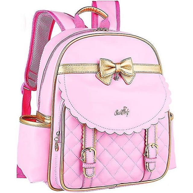 Mochila de Pu impermeable de princesa para niñas, mochilas para niñas de escuela primaria