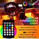 thumbnail image 2 of Lámpara de cinta LED, luz de ambiente con Bluetooth, luz de ambiente para suela de pie, claqueta musical, barra de luz LED de bienvenida, Control por aplicación, 2 of 5