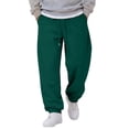 thumbnail image 2 of Dwellite Baggy Sweatpants for Men Wide Leg Joggers with Pockets Drawstring Elastic Waist Y2K Gym Workout Trousers Dark Green 3XL, 2 of 6