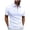 01#White, variant on Men's Zipper Polo Shirt Casual Knit Short Sleeve Polo T Shirt Classic Fit Shirts