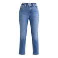thumbnail image 5 of Time and Tru Women's High Rise Mom Jeans, 27" Inseam, Sizes 0-22, 5 of 5