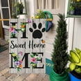 thumbnail image 2 of Home Sweet Home Winter Garden Flag 12x18 Inch Double Sided Burlap, Winter Cardinal Floral Yard Flag for Winter Christmas Seasonal Outside Outdoor House Decoration (ONLY FLAG), 2 of 6