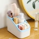 thumbnail image 4 of Estantería de almacenamiento grande, caja de uso múltiple, 3 compartimentos amplios, organizador de espacio, ideal para dormitorio, metal resistente, 2 niveles, fácil de mover, alta, 4 of 9