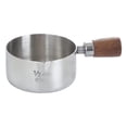 thumbnail image 2 of Versátil Mango corto de madera de leche de acero inoxidable  Gachas de avena Olla de  Calentador de café con 80ml Soledad Sartén, 2 of 8
