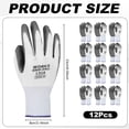 thumbnail image 2 of Armscye Gardening Gloves for Men Women, 12 Pairs Nitrile Coated Garden Gloves with Grip, Breathable Nylon Safety Glovesfor DIY, Gardening, Automotive Repair, Assembly, Construction, Mechanics, 2 of 6