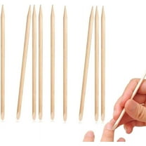 Orange Wood Sticks 200pcs Nail Art Cuticle Sticks Double Sided Multifunctional Cuticle Pusher Remover Manicure Pedicure Tool Scratch Art Wooden Stylus