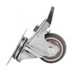 thumbnail image 1 of 4 PCS 2 pulgadas TPR Metal Luz de peso cromado Placa de cromo Caster con freno for el trolley ruedas de ruedas muebles, 1 of 6