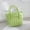 Green, variant on TERGAYEE Beach Bag Colorful Plastic Woven Bag Basket Women's Handbag Tote Beautiful and Easy to Clean Beach Vacation Essentials
