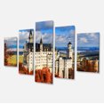 thumbnail image 2 of Neuschwanstein Castle With Red Foliage - Large Landscape Canvas Art, 2 of 3