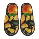 thumbnail image 1 of Fotbe Tangerine Pantuflas Peludas para Mujer con Estampado, Zapatillas de Peluche, Zapatos de Invierno para Casa, Uso Interior y Exterior-Large, 1 of 8