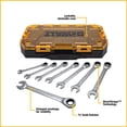 thumbnail image 2 of 10 to 18 mm Metric Ratcheting Wrench Set - 8 Piece, with Case, 2 of 2