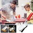 thumbnail image 1 of Fiudx Pinzas de Acero Inoxidable para Alimentos, Antiescaldaduras para Barbacoa, Diseño Portátil y Fácil de Limpiar, Herramienta de Cocina Versátil, Ideal para Asar y Hornear, Duraderas, Juego de 1 P, 1 of 6