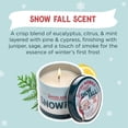 thumbnail image 2 of Candle Santa's Naturals Snow Fall, 255 g, 30 horas de combustión, paquete de 2, 2 of 7