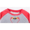 thumbnail image 3 of Girls Flamingo Sweatshirts Casual Pullover Crewneck Winter Long Sleeve Tops Shirts Clothes Size 8, 3 of 4