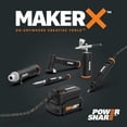 thumbnail image 5 of Worx MAKERX WX992L 20V 2pc Crafting Tool Combo Kit - Rotary Tool + Air Brush, 5 of 5