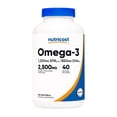 thumbnail image 1 of Nutricost Omega 3 (EPA 1200 mg / DHA 910 mg) | 1250 mg por porción | 120 Cápsulas Blandas | Salud Cardiovascular y Cerebral, 1 of 4