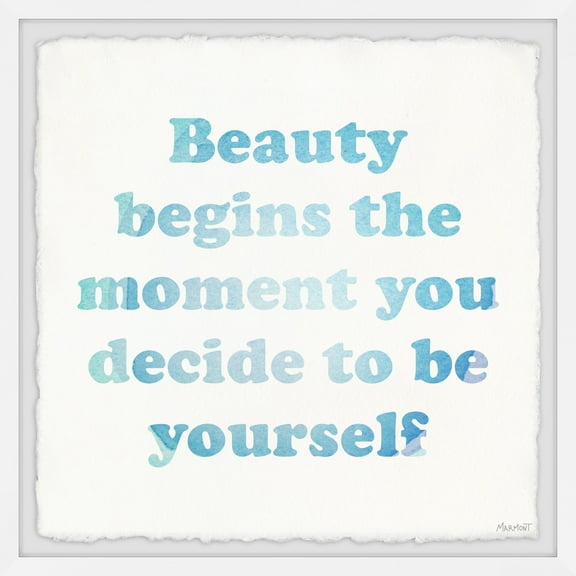 Marmont Hill Decide to Be Yourself II Framed Wall Art