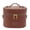 brown, variant on Multiuse Cosmetic Travel Case Makeup Bag With Customizable Storage Space And Shoulder Strap Easy Carrying Toiletry Bag