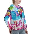 thumbnail image 6 of Haiem Tropical Flamingo Summer for Women's Fashion Hoodies & Sweatshirts with Kangaroo Pocket,Hooded Sweatshirt with Eye-catching Drawstrings-X-Large, 6 of 7