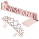 thumbnail image 1 of Conjunto de correa para el hombro Wosthever diamantes de imitación brillantes oro rosa, 1 of 6