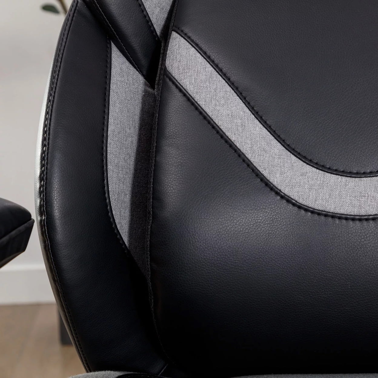 Gamers Unite Pro-Series Adult Gaming Chair with AIR Lumbar and Comfort Coil Seat Technology, Black