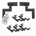 thumbnail image 2 of Black Wrought Iron Shutter Lift Off Pintle Hinges 6 1/2" L Colonial Pin Reversible Hinges forDoors, Window and Shutters w/Hardware Sold As Pair Pack of 6 Renovators Supply, 2 of 17