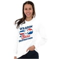 thumbnail image 5 of Dominican Girl Sass Destruction Cute Women's Long Sleeve T Shirt Brisco Brands S, 5 of 5