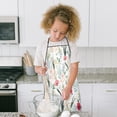 thumbnail image 4 of Pioneer Flower Floral Print Pattern Kids Aprons for Girls and Boys,Adjustable Neck Strap Toddler Aprons for Kids Cooking Baking, 4 of 7
