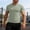 Green, variant on Men’s Muscle Fit Gym T-Shirt, Stretchy Workout Tee with Curved Hem, Athletic Slim Fit Short Sleeve