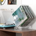 thumbnail image 3 of Vinyl Record Storage Stand,Acrylic Vinyl Record Storage Holder,Clear CD Organizer Holder for Single and Gatefold Albums, 3 of 7