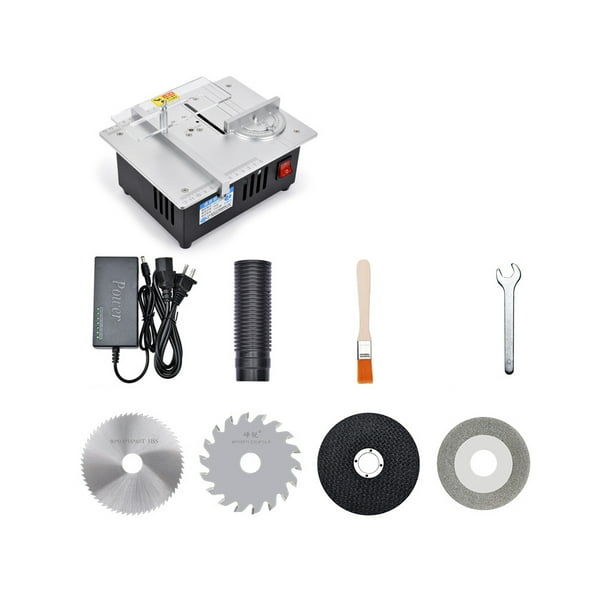 Mini sierra de eléctrica de 96 W, rebanadora de buena precisión, herramienta de rebanado pequeña, torno multifuncional para carpintería Herramientas eléctricas R3/gama alta Enchufe europeo Eigraketly TO011857-14B