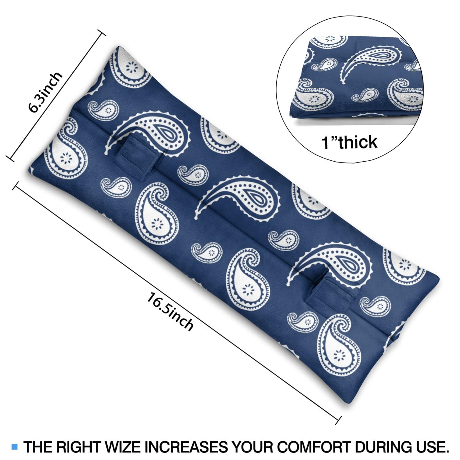 Abdominal Surgery Pillow Seatbelt Cushion for Hysterectomy Recovery (Striped Pattern)