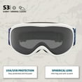 thumbnail image 2 of Yukon Charlie's Powerhound SKI Goggles Youth Double Layer lens with Free-flow Vent System, Glacier Topo, 2 of 11