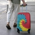 thumbnail image 3 of Colorful Tie Dye Pattern Luggage Cover Fashion Suitcase Cover Baggage Covers Fit 25-28 Inch Luggage (Go Travel), 3 of 5