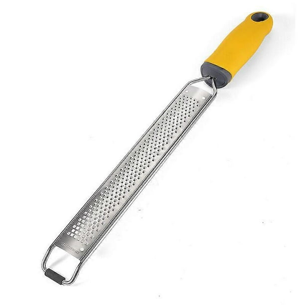 PRO Citrus Zester & Manual Cheese Grater - Parmesan, Lemon, Ginger, Garlic, Nutmeg, Chocolate - Sharp Stainless Steel