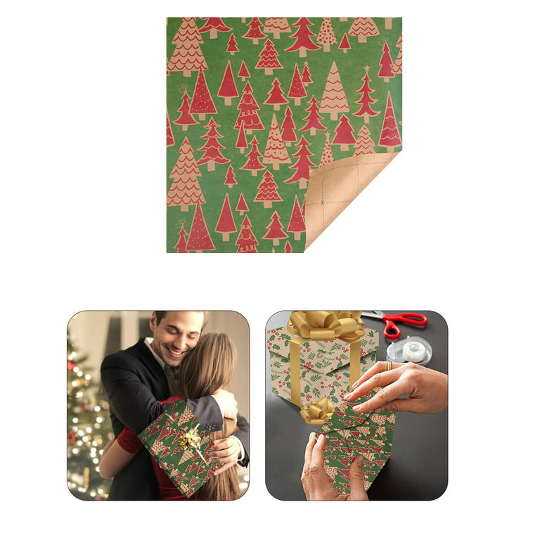 Christmas Decorations Christmas Vintage Kraft Paper Wrapping Paper DIY  Wrapping Paper Christmas Decorations Clearance