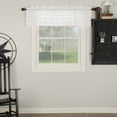 thumbnail image 2 of VHC Brands Farmhouse 16"x60" Valance White Rod Pocket Kitchen Window Curtains, 2 of 8