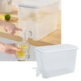 thumbnail image 2 of Drink Dispenser for Parties,1 Gallon Drink Dispenser - Plastic Beverage Dispenser with Spigot, Clear For Parties, Weddings, Sun Tea Jar, Lemonade Beverage Dispenser(White,11.02"Dx5.39"Wx6.53"H), 2 of 9