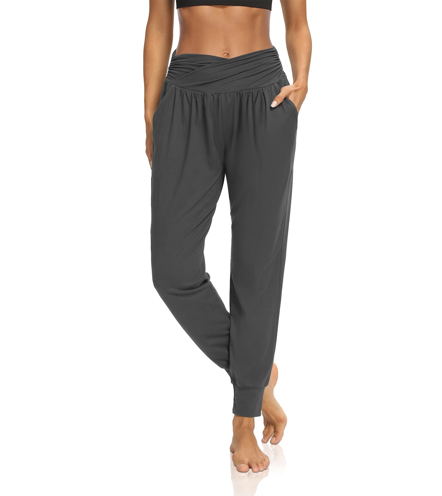 DIBAOLONG Womens Yoga Sweatpants Loose Drawstring Lounge Wide Leg Pajama Pants Workout Joggers Pants with Pockets 