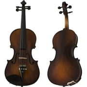 Cecilio CVN-EAV Ebony Fitted Solidwood Violin in Varnish Antique with Size 4/4