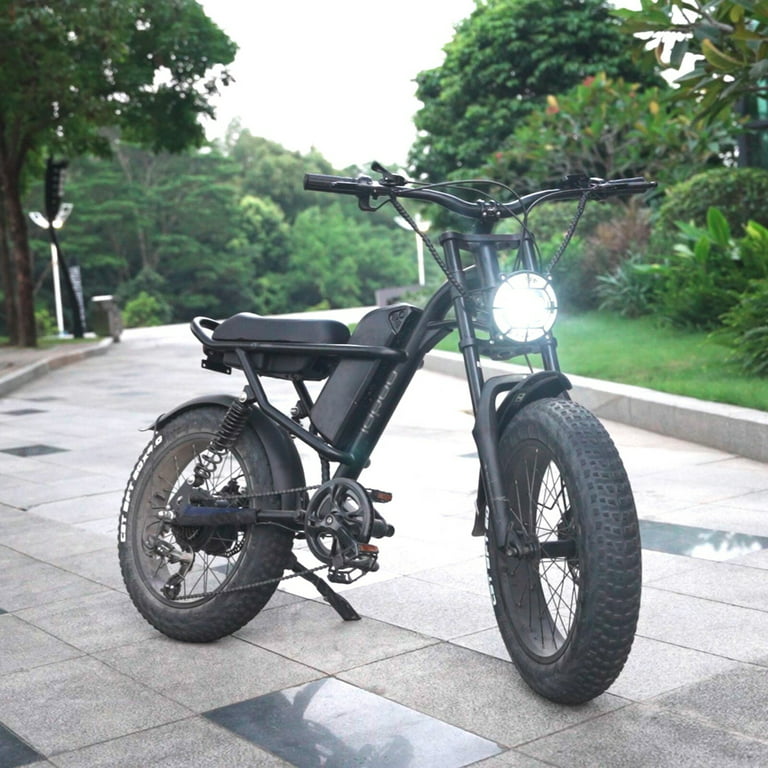 Electric Bike S8 1000W Adult Electric Bicycle 48V 15Ah Removable Battery,  20 inch Fat Tire Ebike, 28 MPH Snow Beach Mountain E-Bike, 63 Miles Pedal
